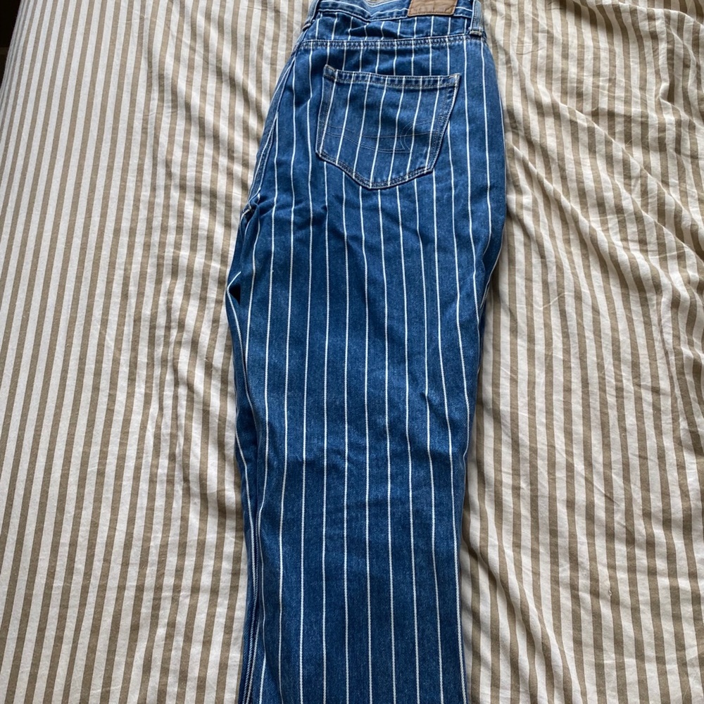Pinstripe Jeans